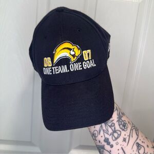 Buffalo Sabres Slug 06-07 Vintage 'One Team, One Goal' Navy Blue Baseball Cap